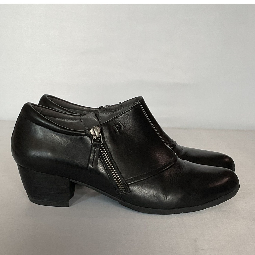 Josef Seibel Leather Ankle Zip Booties Women's 38